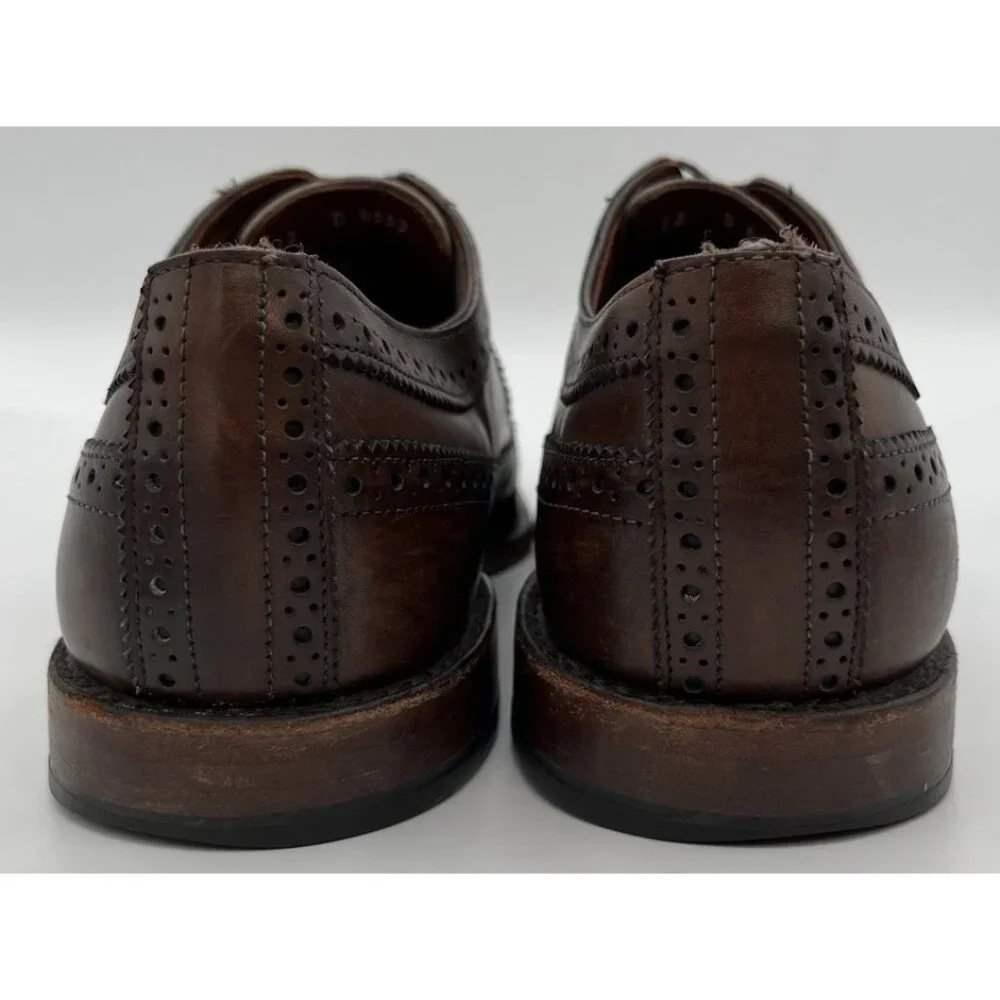 Allen Edmonds Men’s Size 12D McGregor Dark Brown Wingtip Derby Dress Shoes
